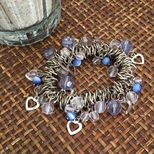 🎀5/$25🎀 BEACH BOUTIQUE Silver and Blue Bracelet